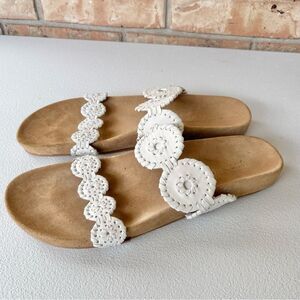 Jack Rogers Lauren II White Sandals Women’s Sz 12